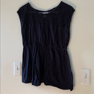 Motherhood Black Maternity Top